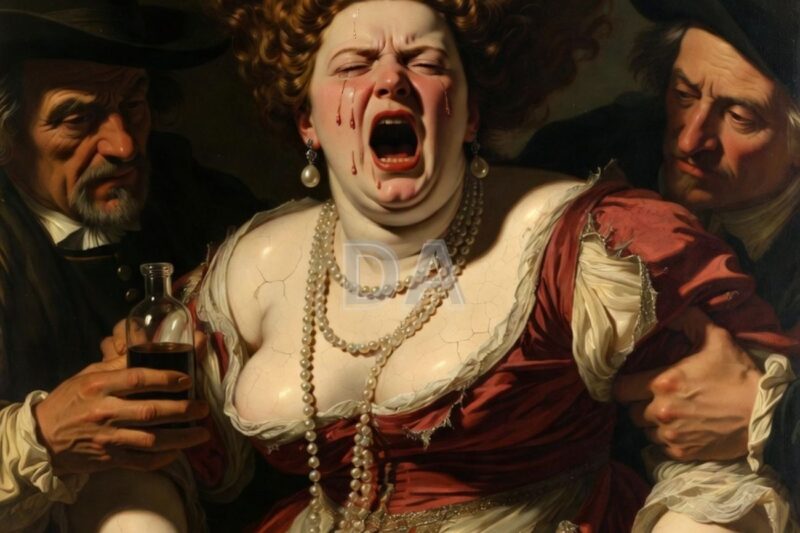 Seu corpo inchou da noite para o dia — a rainha que eles temiam que pudesse explodir.