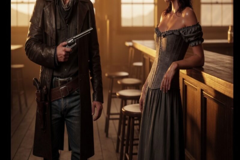 O jovem cowboy nunca tocou em uma mulher, mas sua arma salvou a viúva.