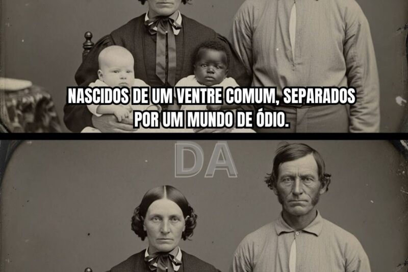 Ela deu à luz gêmeos: uma criança branca e uma negra. O silêncio do marido teve um preço alto (1848).