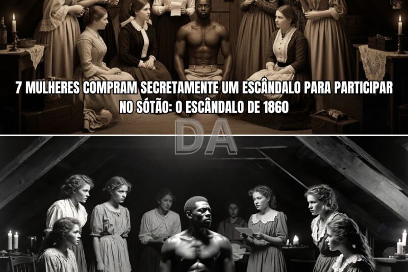 Sete esposas compraram secretamente um escravo para compartilhar o sótão: o escândalo de 1860.
