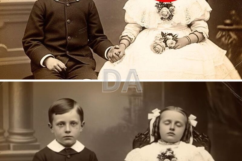 Esta fotografia de 1885, que mostra um menino de mãos dadas com a irmã, parecia encantadora – até que a restauração revelou uma tragédia.