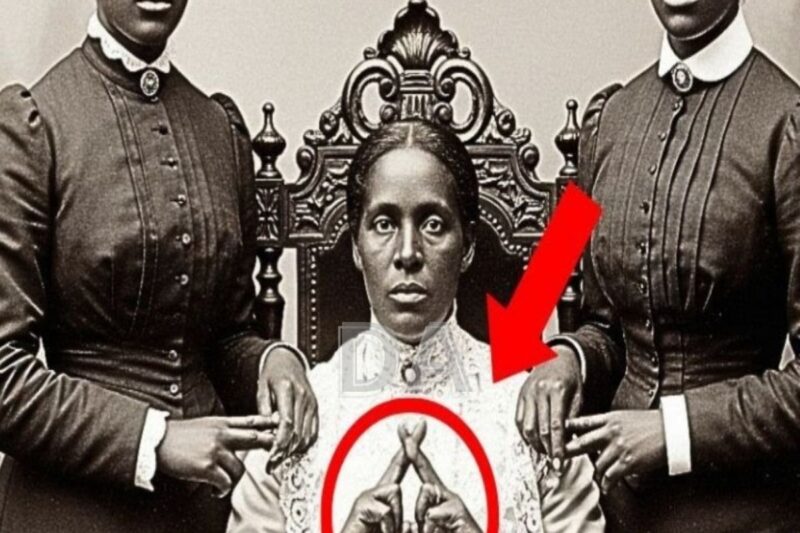 “Era apenas um retrato de uma mãe e suas filhas — mas observe com mais atenção as mãos delas.”