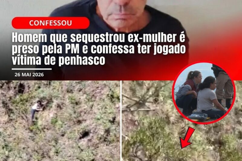 Suspeito confesso de jogar mulher do penhasco também foi autuado por estupro