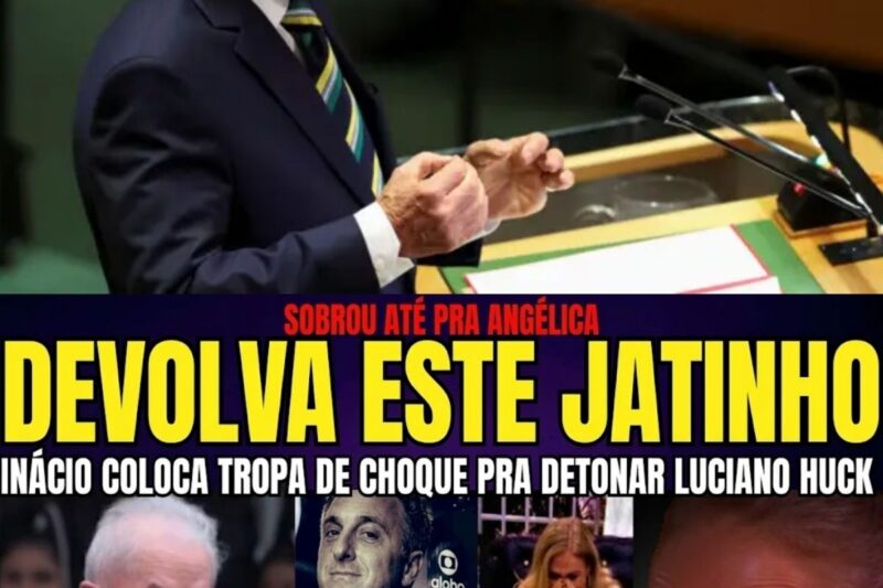 URGENTE INÁCIO PEDE PRA HUCK DEVOLVER JATINHO DO BNDES APÓS SER DETONADO PELO APRESENTADOR DA GLOBO