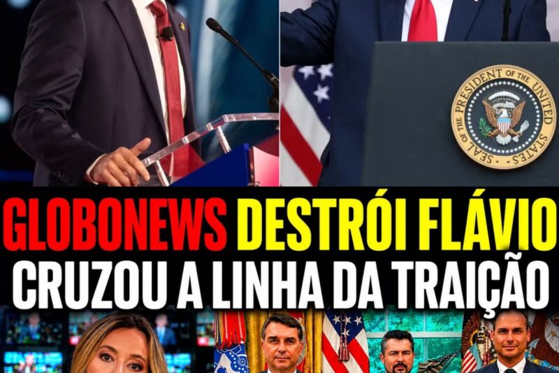 ATROPELADO NA GLOBONEWS: FLÁVIO CRUZOU A LINHA DA TRAIÇÃO! PARA TRUMP INVADIR ILEGALMENTE O BRASIL