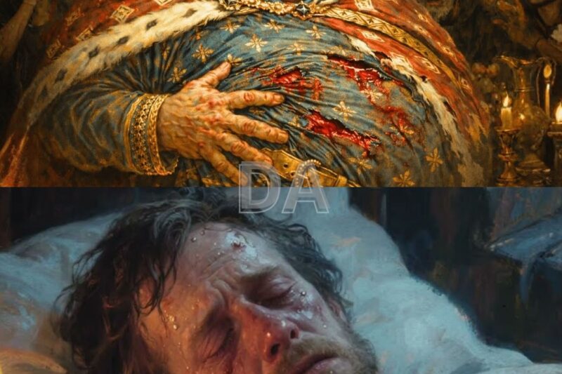 O rei cujo corpo se rompeu por dentro quando uma doença fatal o acometeu durante sua coroação.