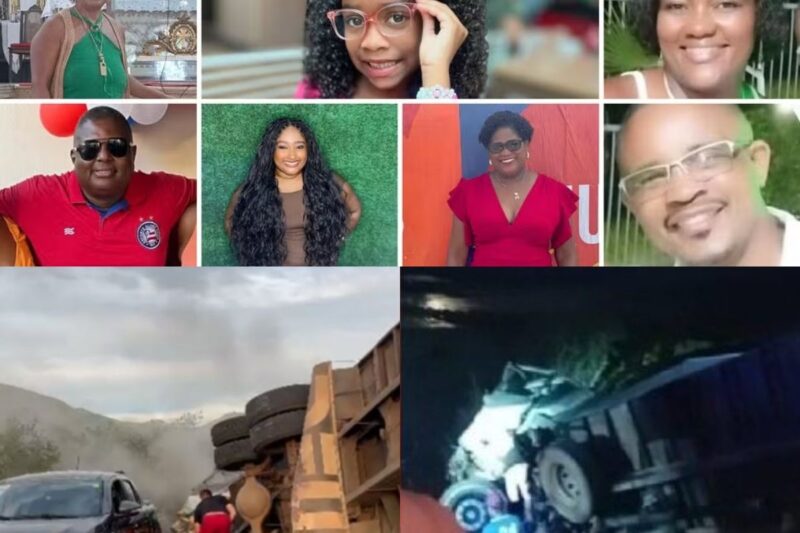 Lista de dezesseis pessoas mortas em acidente na rodovia BR-116.