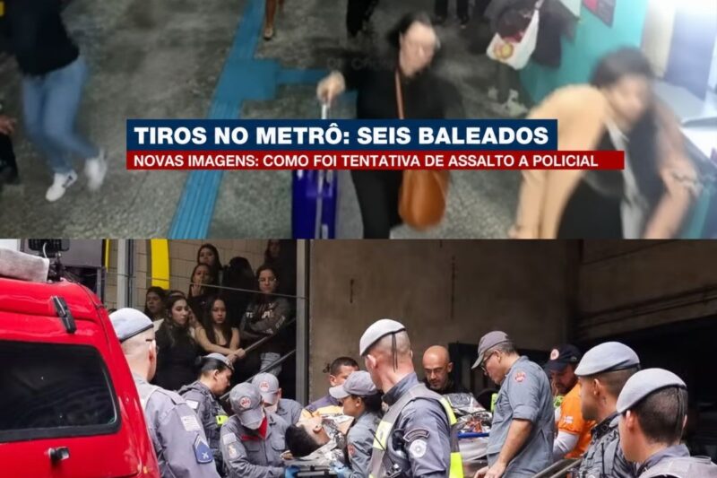 Tiroteio na Estação São Bento do Metrô de São Paulo deixa Cinco Baleados após Reação de Policial a Assalto