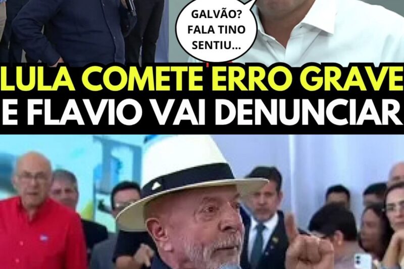 LULA SURTA EM EVENTO E FAZ ATAQUE GRAVE CONTRA FLAVIO QUE RESPONDE PARA DELÍRIO DOS PETISTAS