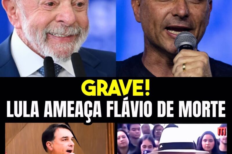 FLÁVIO BOLSONARO DA RESPOSTA DURA À AMEAÇA DE MORTE FEITA POR LULA!