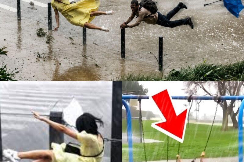 É inacreditável ver como o ser humano subestima a força da natureza por pura teimosia. Tentar segurar um guarda-chuva no meio de um vendaval insano neste ano de 2026 não é coragem, é pura estupidez. Essas imagens chocantes de pessoas sendo literalmente arrastadas pelas calçadas urbanas servem como um aviso brutal de que o clima sempre vence.